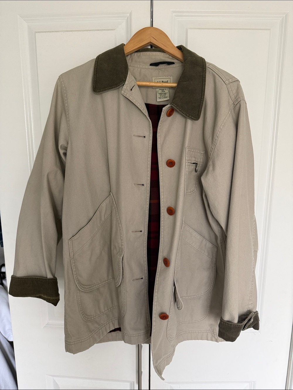 LL Bean Womenβs Large barn coat